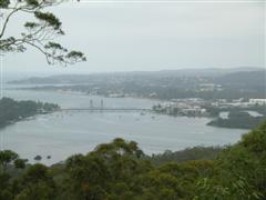bateman's Bay from Holmes Lookout