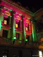 Town hall at night, Swanson St