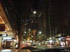 Collins St, looking east, from entrance to The Block