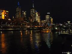 Melbourne at Night from Southbank